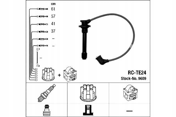 фото №1, Ngk набор трубопровод зажигания toyota carina e,