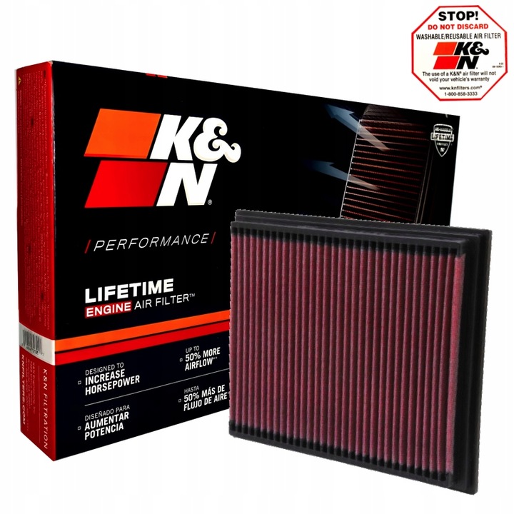 фото №1, Mercedes slk r170 200 230 k&n фильтр 33-2767