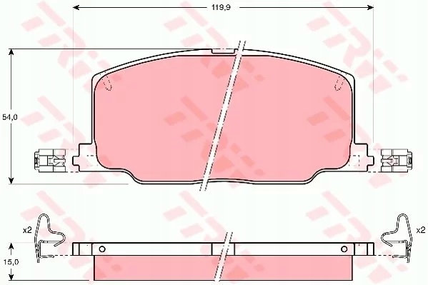фото №2, Гальмівні колодки ham. lexus es