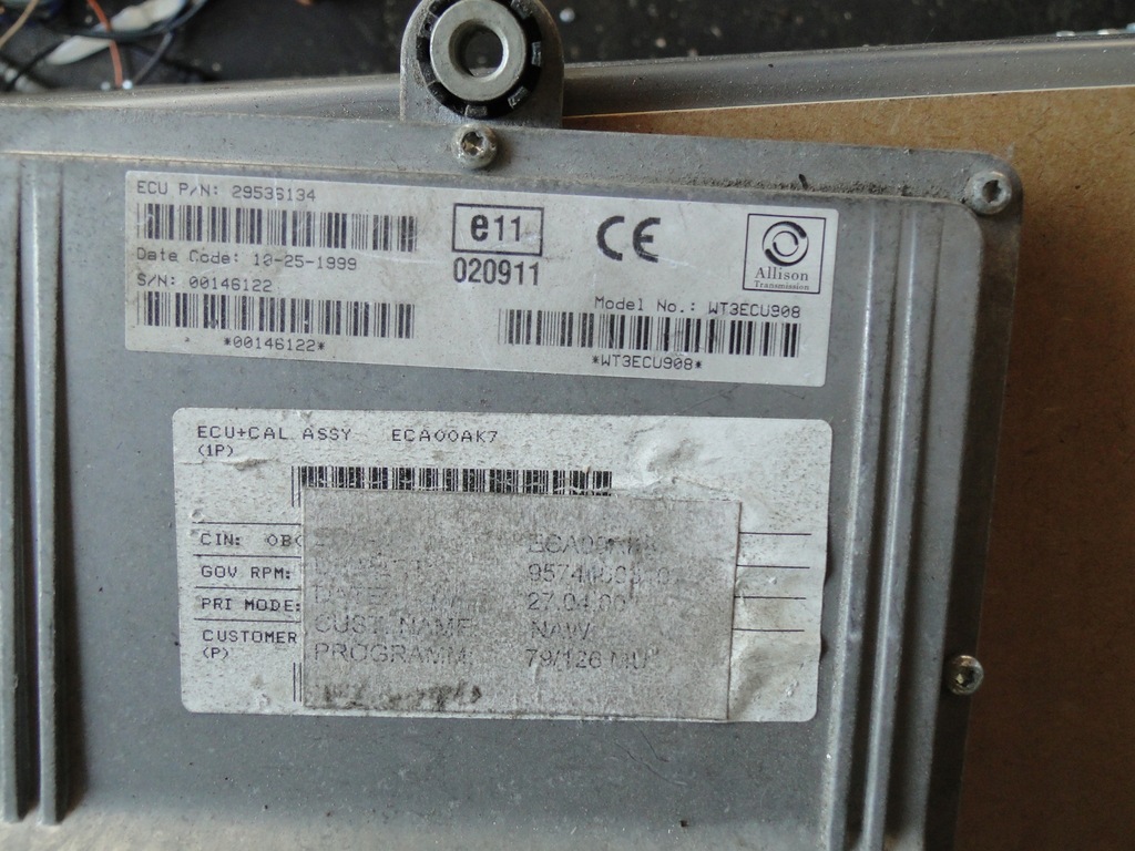 фото №10, Блок управления коробки передач allison wt3ecu911a