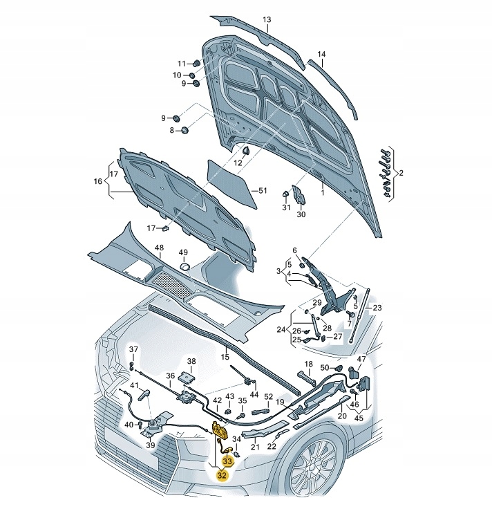 фото №10, Замок капот передней левый правый audi a4 b9 a5