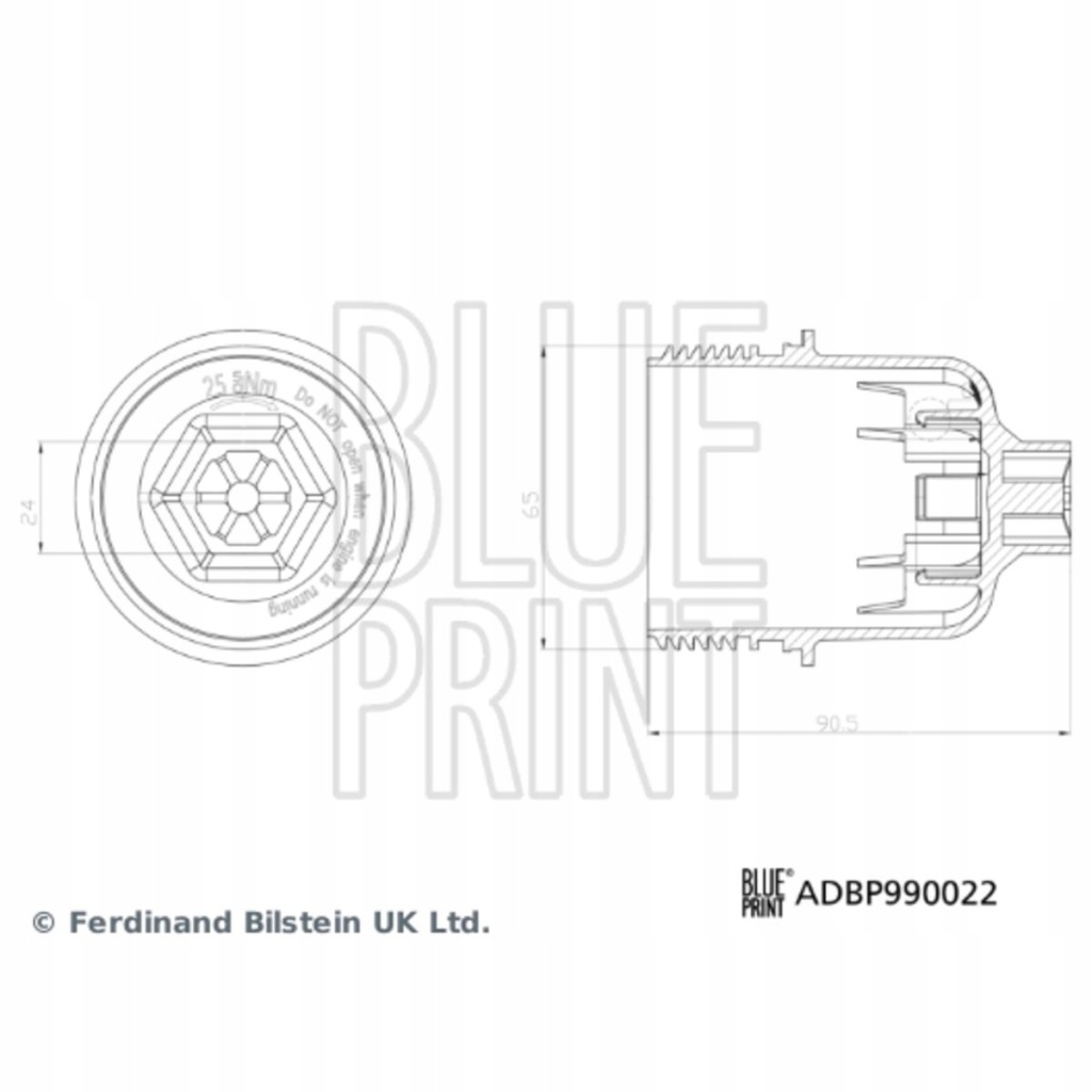 Купити Корпус фільтра оливи blue print adbp990022