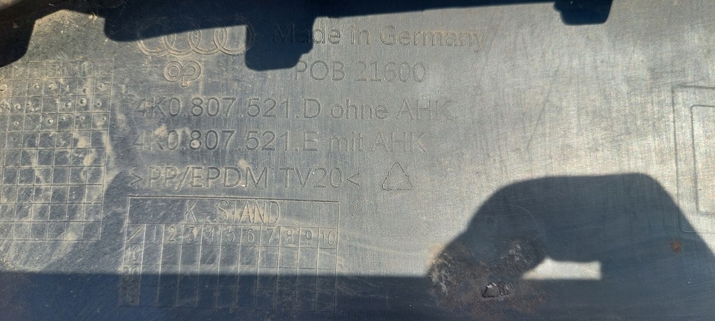 фото №7, Audi a6 c8 диффузор бампера задняя 4k0807521d