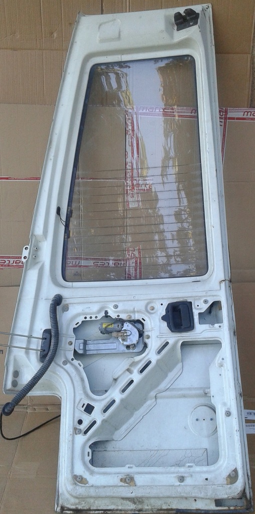 фото №8, Дверь правый задняя правое задние vw volkswagen transporter t4 высокий белый