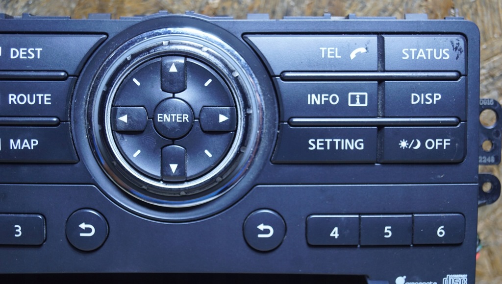 фото №6, Панель радио обдув nissan navara d40 lift 283955x00d