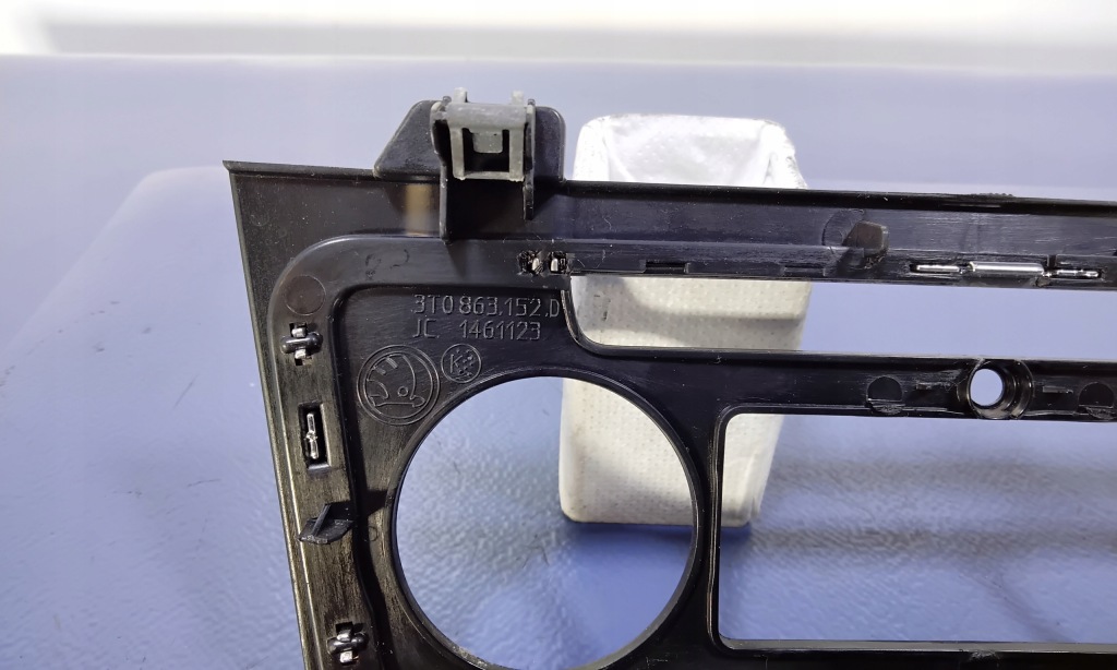 фото №8, Skoda superb ii lift рамка панель кондиционер 3t0863152d