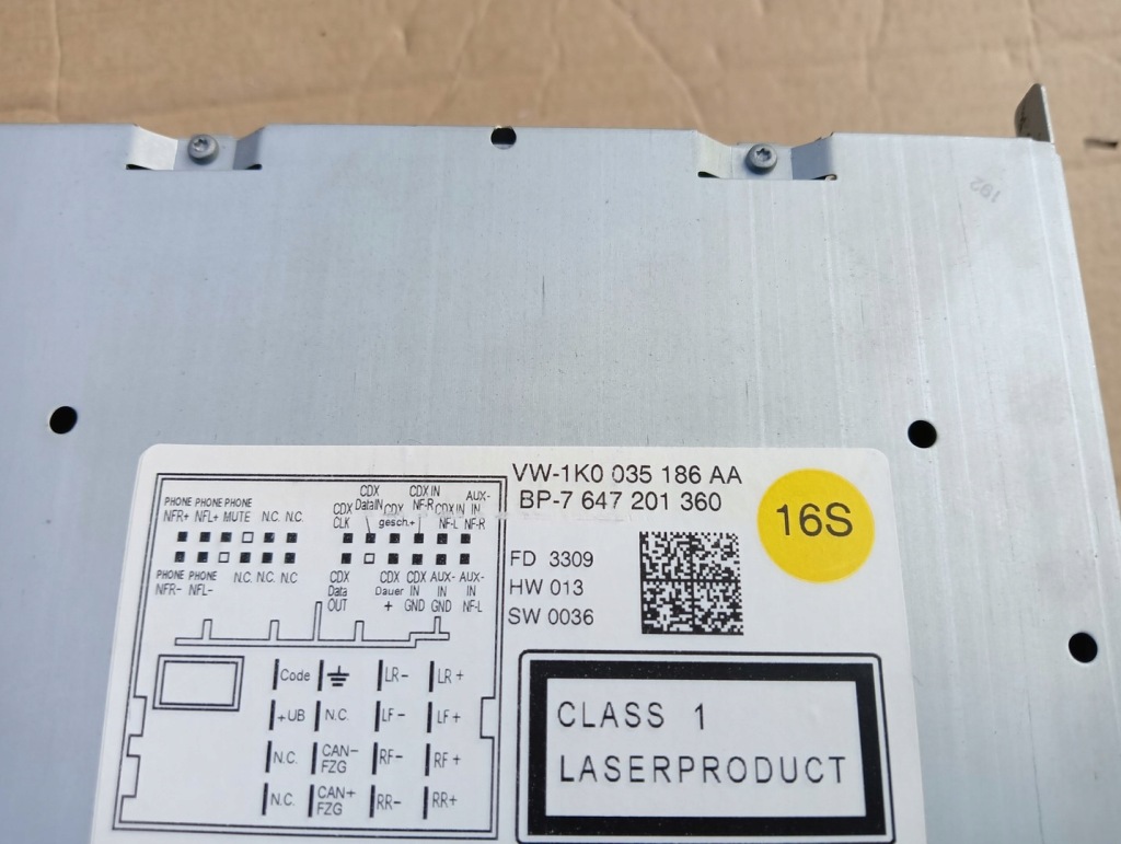 фото №4, Радіо cd програвач vw golf vi passat b6 1ko035186aa