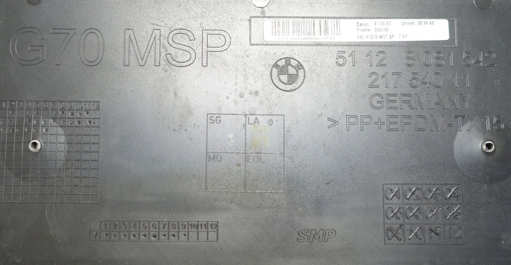 фото №14, Bmw 7 g70 m-pakiet na 6 датчиков парковки od 2022- бампер задняя задний