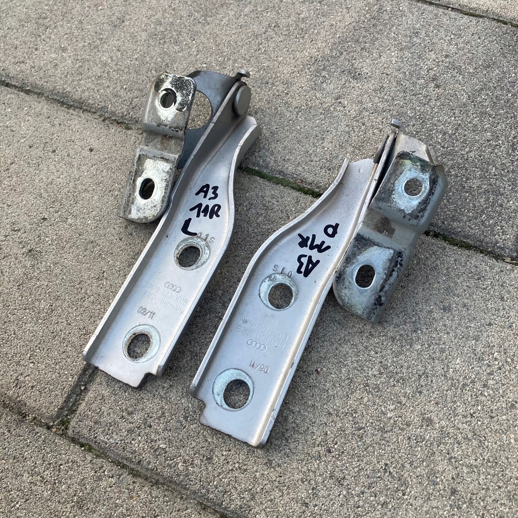 фото №8, Audi a3 lift 2008-2013 петли петля капот правый левый комплект lx7w