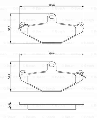 фото №2, Тормозные диски тормозные колодки задняя bosch renault safrane i