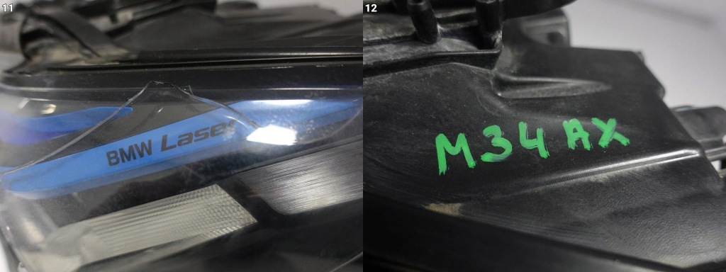фото №12, Bmw 5 g30 g31 m5 f90 lci lift 20-24 laser black shadow лампа левая eu