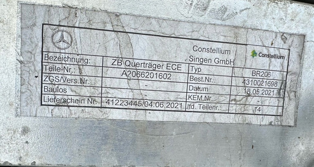 фото №9, Mercedes c klasa 206 w206 pas передній комплект підсилювач 63 amg 63 s e