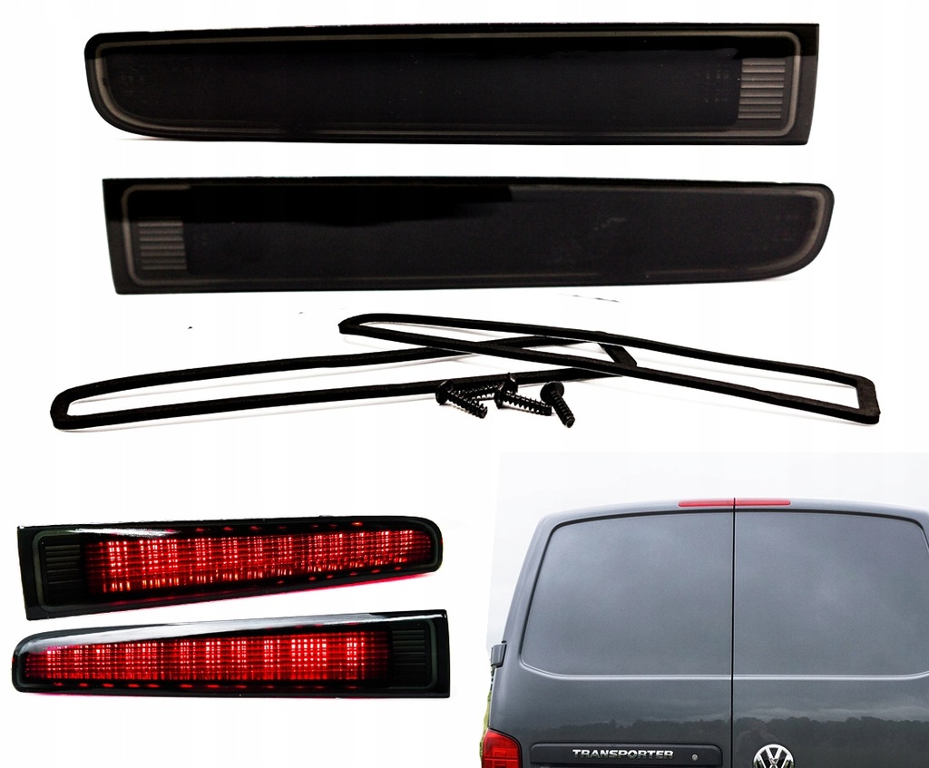 фото №12, Третий свет лампа стоп-сигнал vw t5 transporter caravelle 2003-2010 тонированный