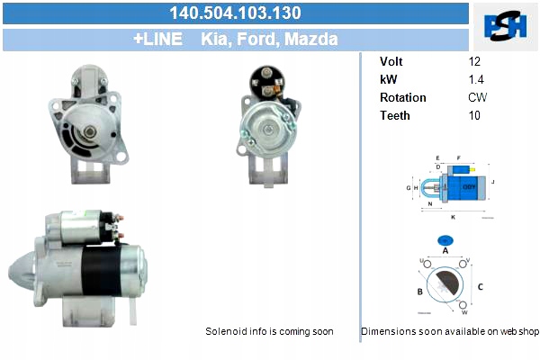 Стартер mazda 1.4 kw стартер bv psh Цена