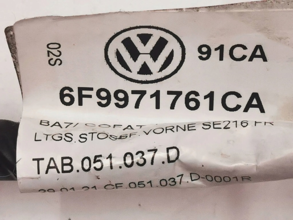 фото №10, Джгут електропроводка бампера seat arona 3.026