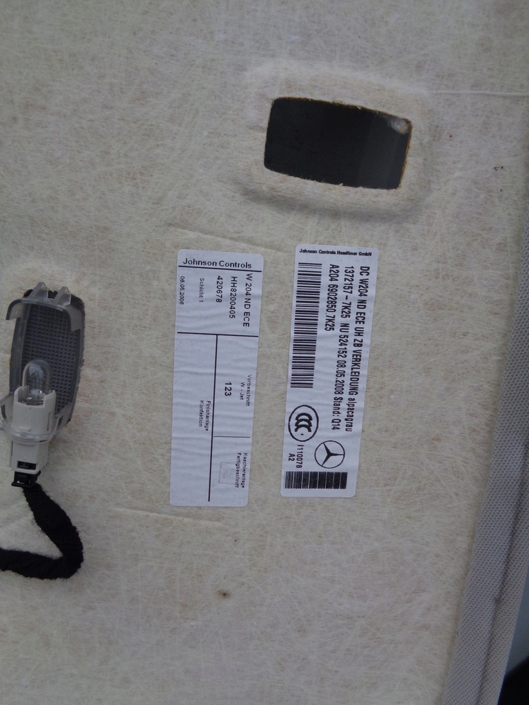 фото №5, Потолок потолок w204 sedan a2046902850