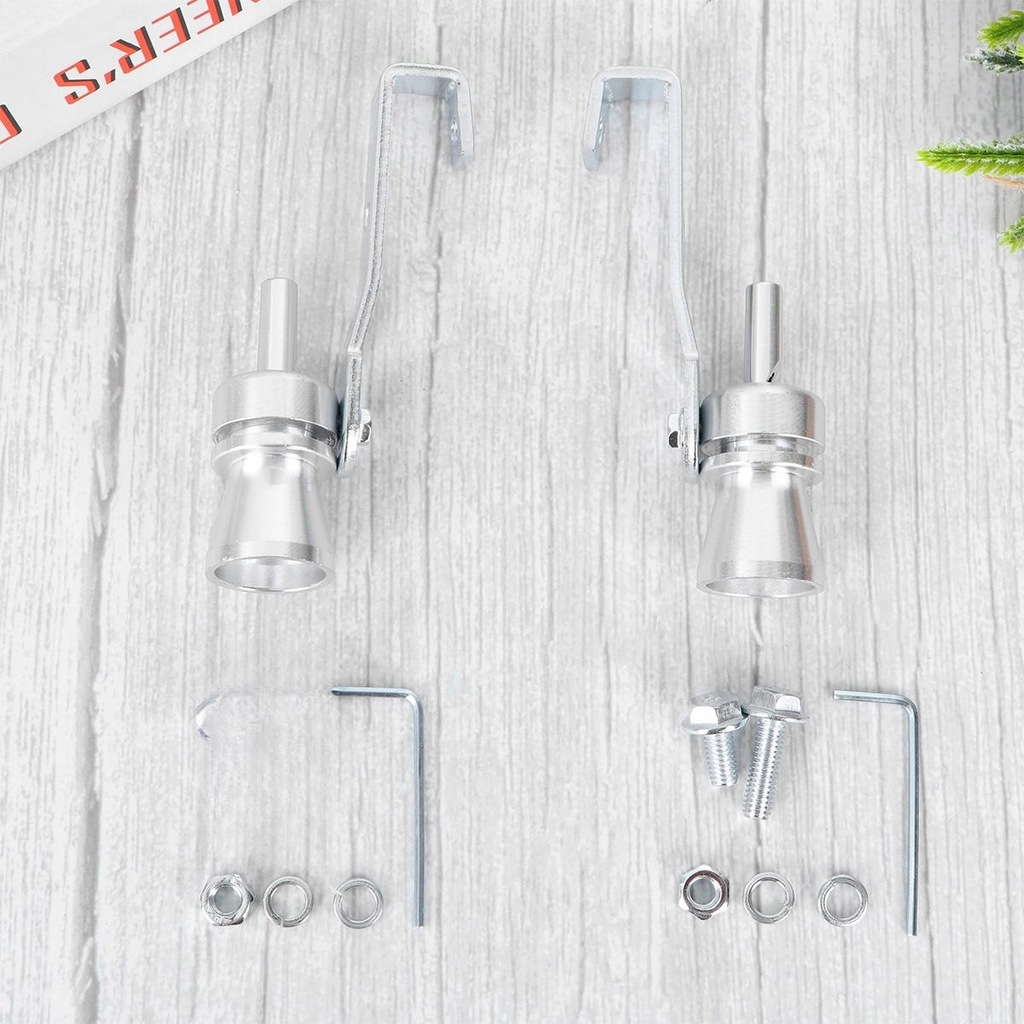 фото №6, 2szt тюнінг автомобільний турбіна пищалка випускний сигналізатор звуковий ogon сріблястий