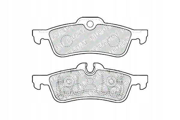 фото №1, Delphi lp1912 набір гальмівних колодок гальмівних, гальма дискові