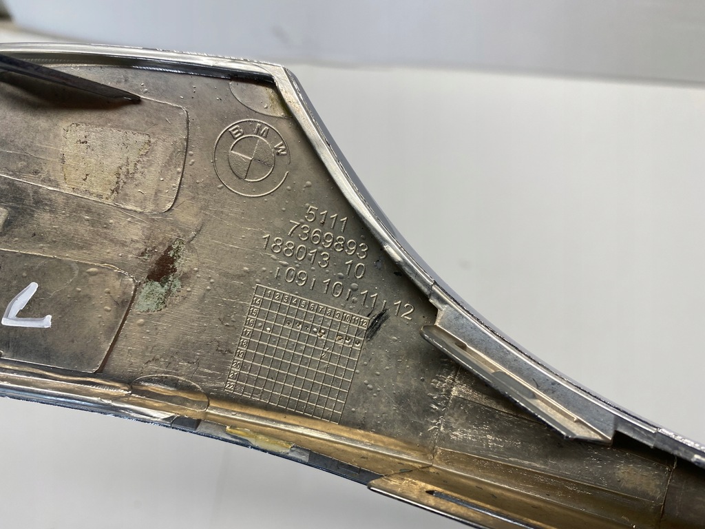 фото №7, Хром бампера перед левый 7369893 bmw 7 g11 g12