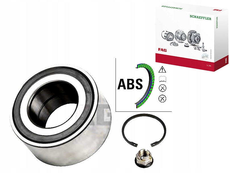 фото №1, Підшипник колеса renault перед megane duster 08- fag