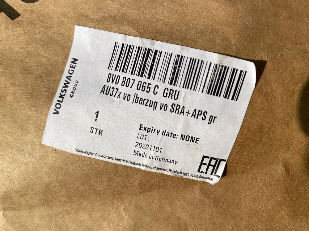 Бампер перед audi a3 8v sportback 2013-2016 оригінальний номер aso rzeszów в Україні