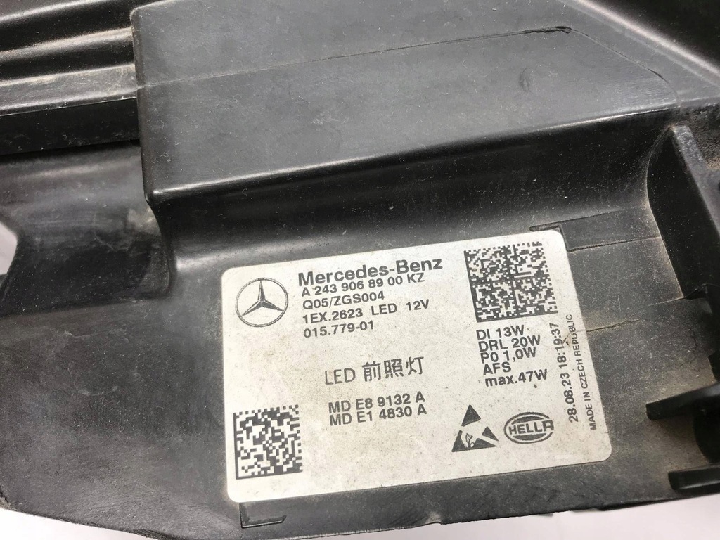 фото №15, Mercedes eqb eqa w243 x243 21- led high лампа передняя левая a2439068900