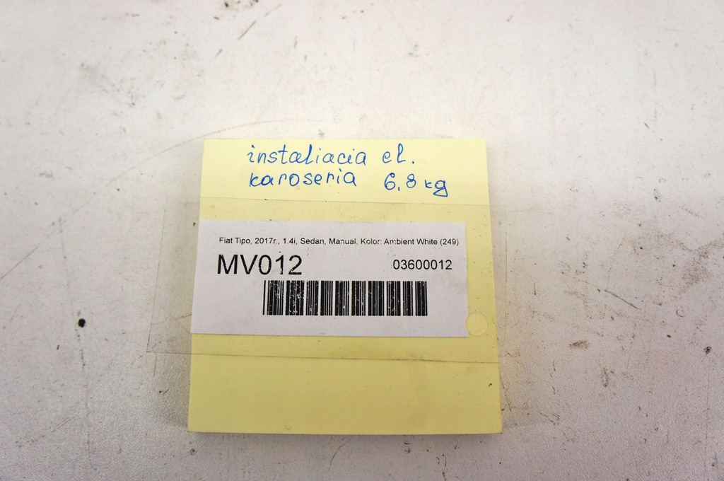 фото №16, Mv012 fiat tipo ii джгут салону кабіни