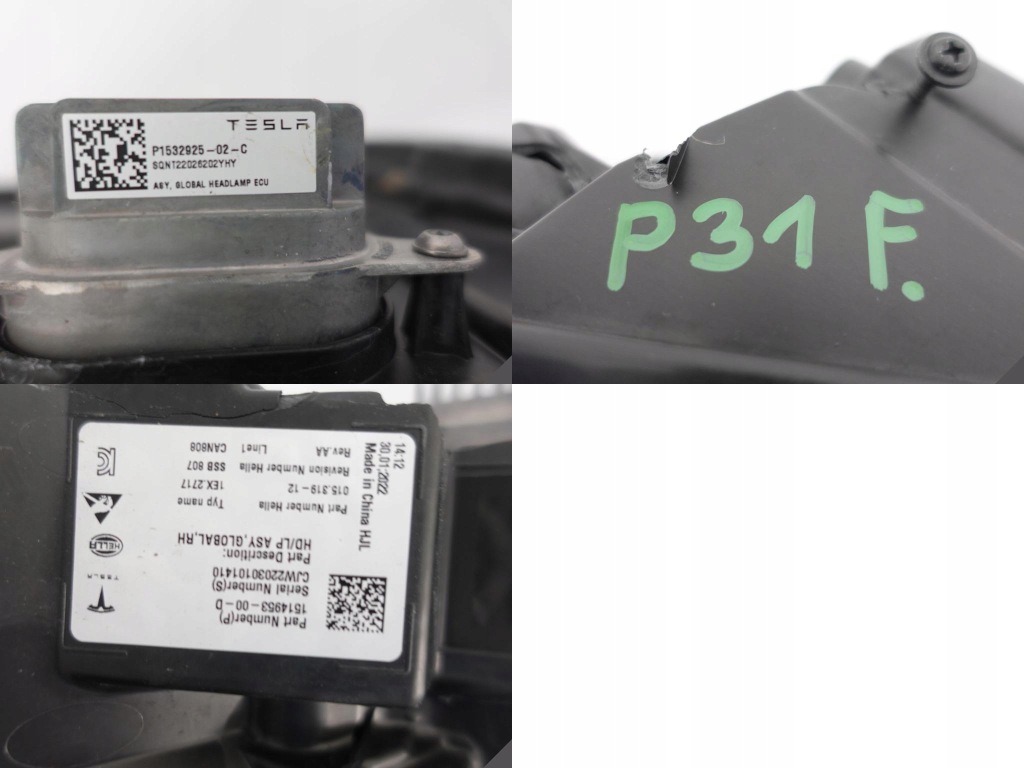 Tesla model 3 y рестайлинг  20- фара+ модуль full led европа Оригинал