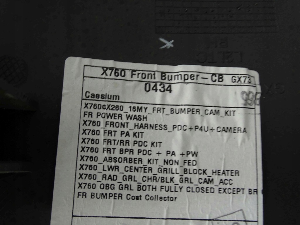 фото №12, Kompletny бампер передній 6xpdc камера pod радар jaguar xe x760 2015-19 cae