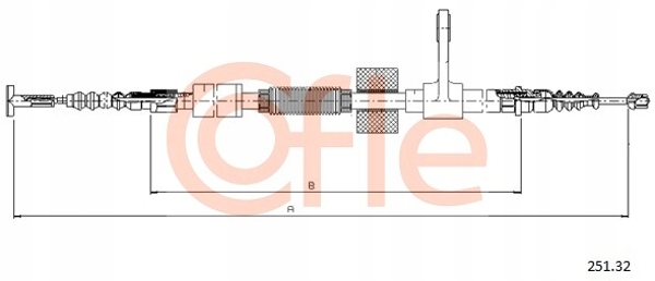 фото №10, Трос гальма ручного alfa romeo 156 gt ліва