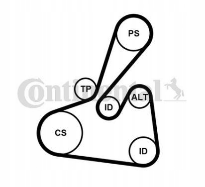 Купити Contitech набір ремінь micro-v 6pk1502 extra k2