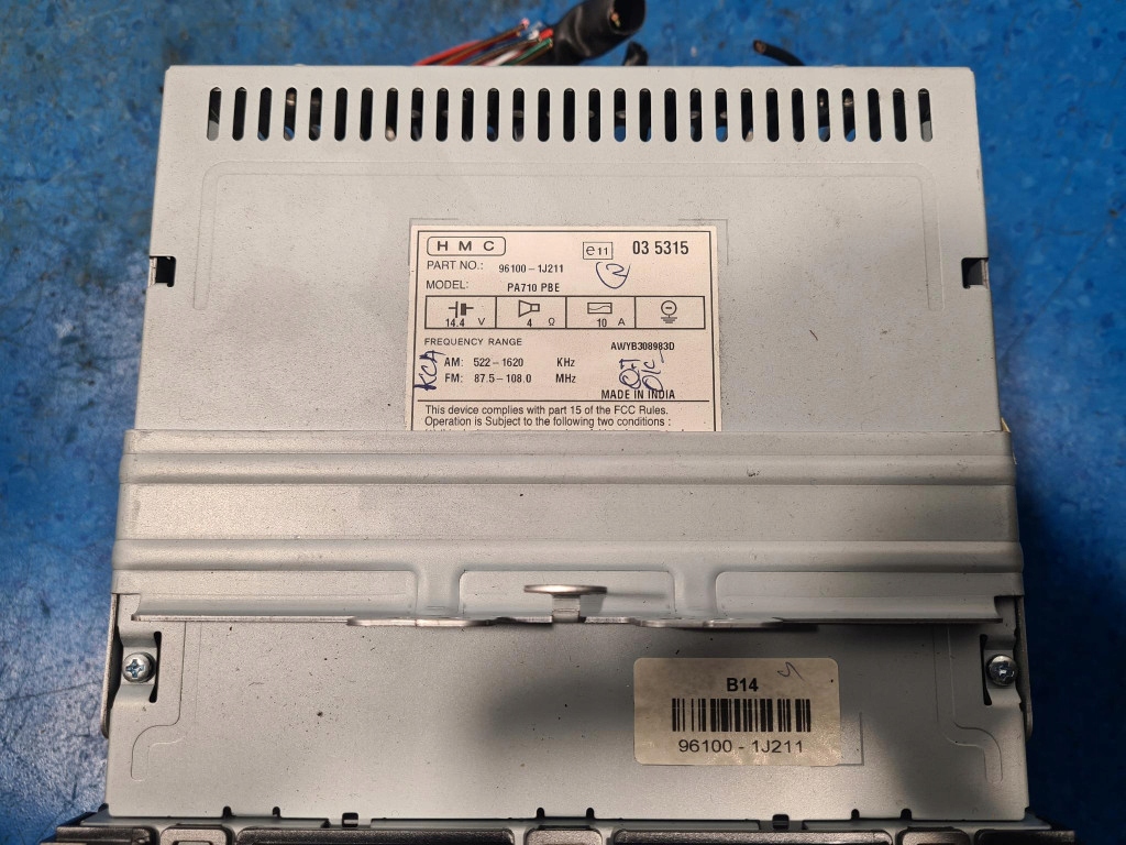 фото №7, Радио cd mp3 hyundai i20 i 96100-1j211