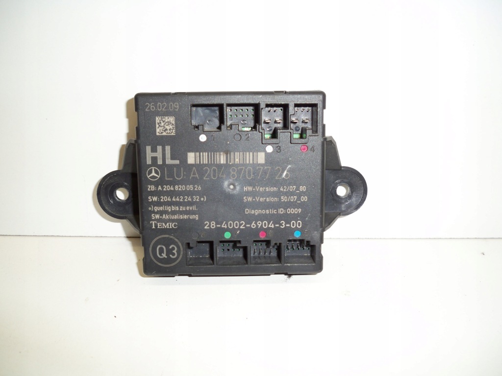 фото №1, Блок керування модуль двері лівий mercedes c 204 w204