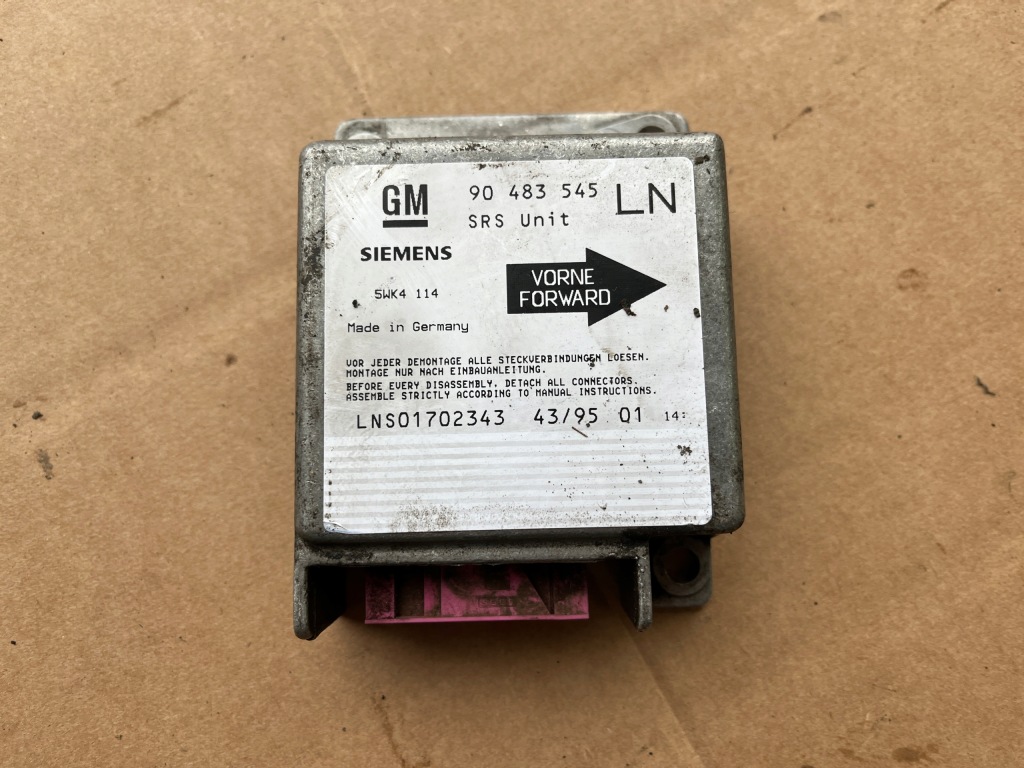 Купить Датчик модуль подушка безопасности opel corsa b 1993-2000 90483545