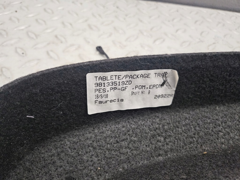 фото №5, Citroen c3 iii 3 полка багажника задняя задняя jak nowa 98133519zd