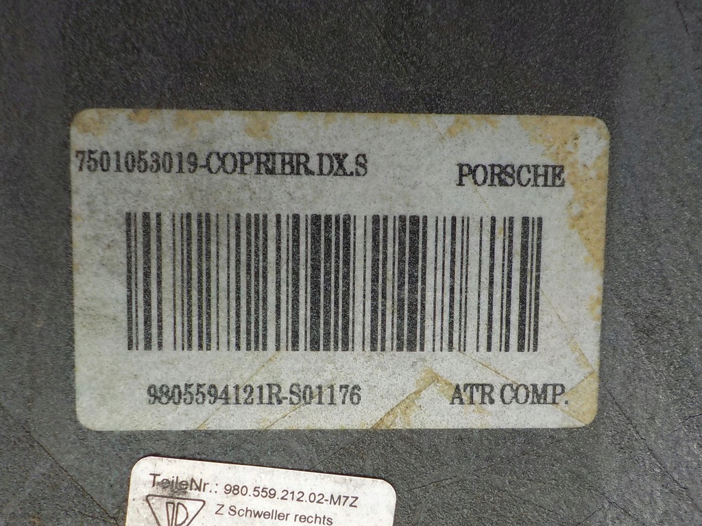 фото №6, Поріг крила задня правий porsche carrera gt