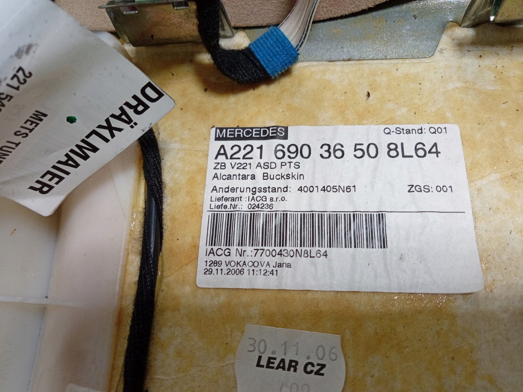 Mercedes s w221 221 стеля стійки комплект алькантара  a2216903650 Київ