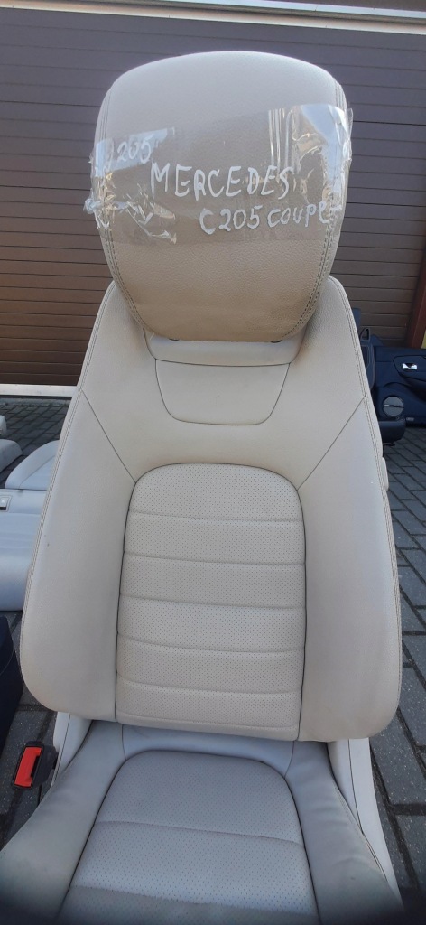 фото №5, Сидіння заднє сидіння оббивка обшивки салон шкіра coupe mercedes w205