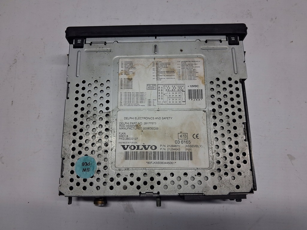 фото №3, Радиопроигрыватель cd радио volvo fh fm 9 13 lift оригинал zakodowane