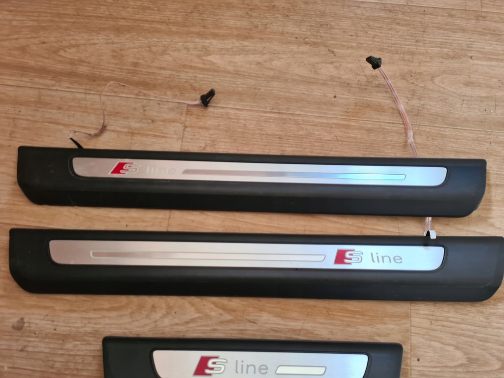 фото №4, Audi q7 4m s-line накладки порогові накладки підсвічувані