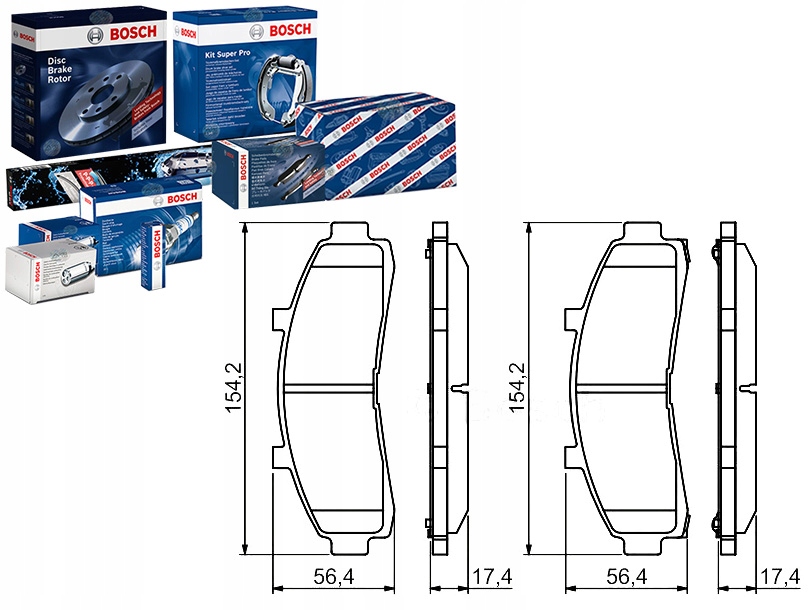 фото №1, Bosch тормозные колодки тормозные ford explorer 4.0 un. up.