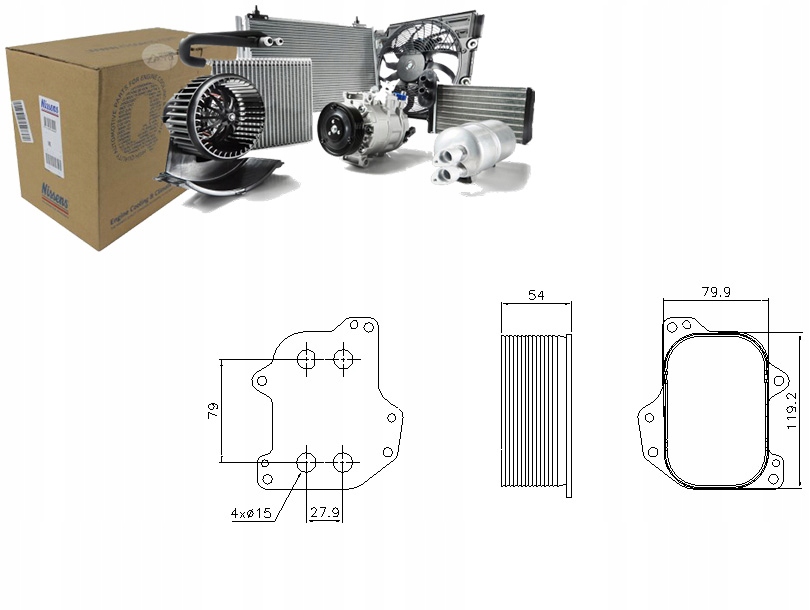 фото №1, Радіатор оливи audi q3 2.0 tdi 8u