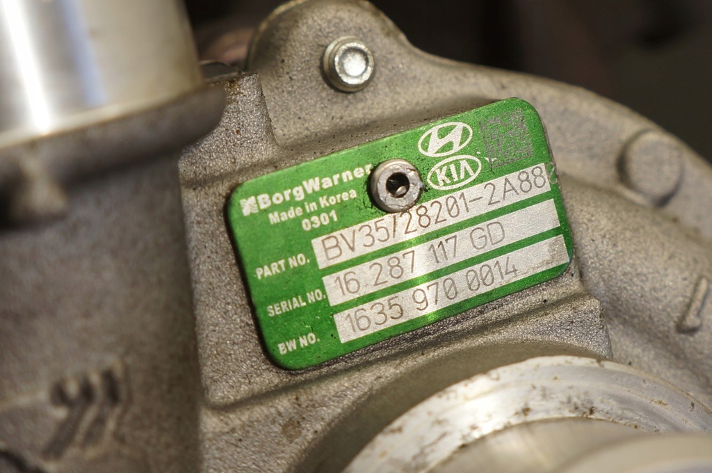 фото №6, Турбонагнітач turbo hyundai kia i30 ii ix20 tucson 1,6 crdi 28201-2a880