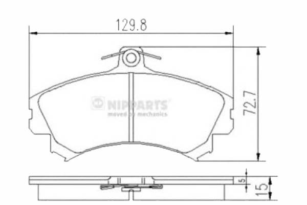 фото №1, Nipparts гальмівні колодки гальмівні mitsubishi carisma da_