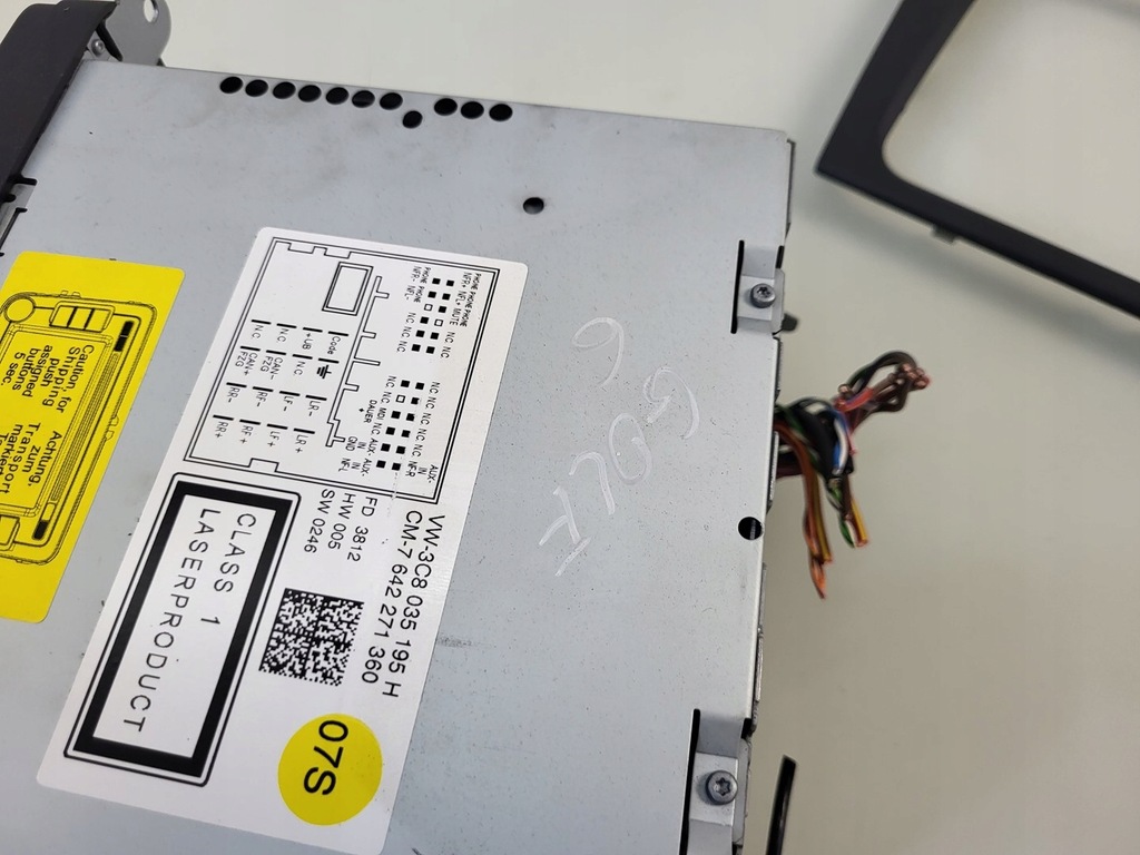 фото №16, Vw golf vi lift радіо екран монітор дисплей рамка штекер