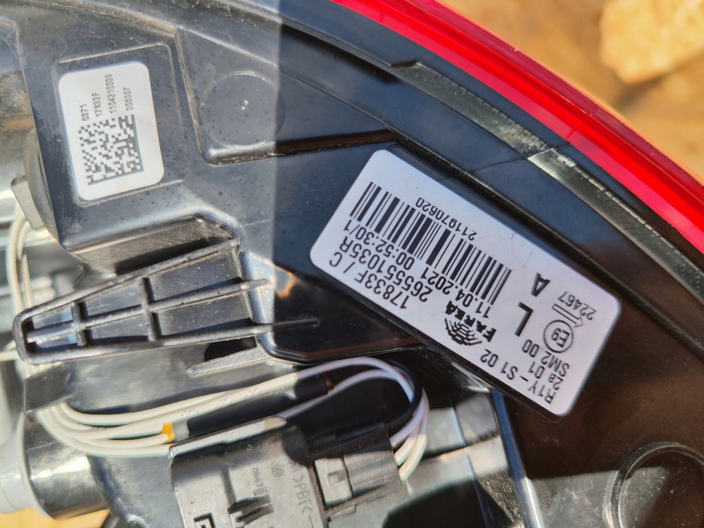 фото №2, Лампа задняя задняя левая renault clio 5 led