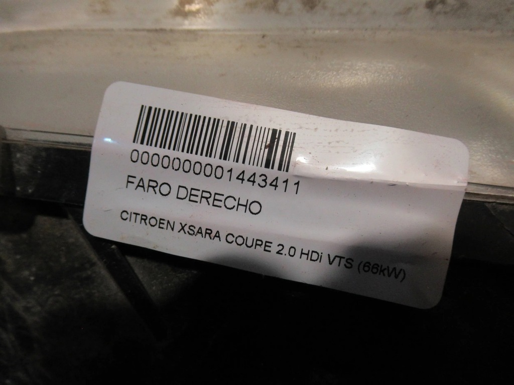 фото №6, Лампа перед правая citroen xsara 02-06