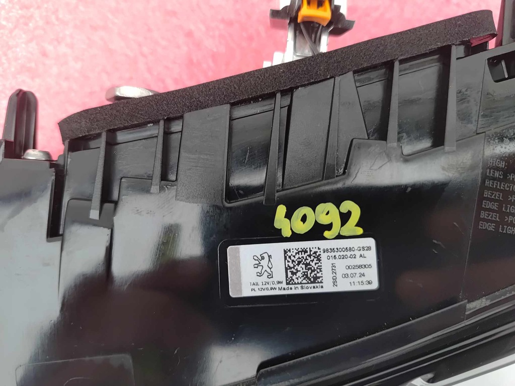 фото №8, Peugeot 308 iii t10 лампа левая правая задняя задняя w крышка nowe оригинальный номер 4092