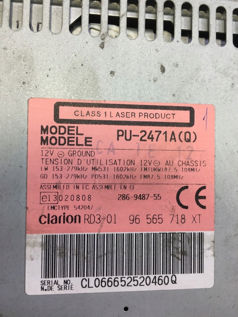 фото №8, Радио cd citroen c2 1.4 96565718xt