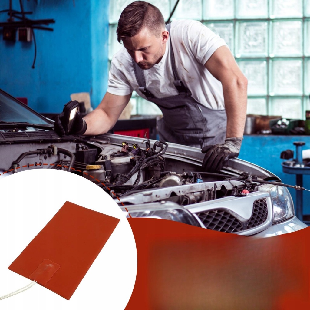 фото №9, Gorący блок двигуна підкладка нагрівач pod бак пального нагрівач малий акумулятор